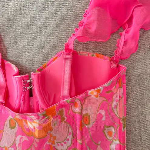 Necessary Objects Floral Corset