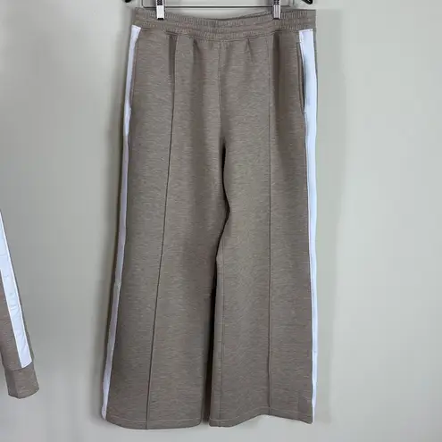 YPB NeoKnit by A&F Active Pants & Jacket Set in Beige Heather Size Large Tan