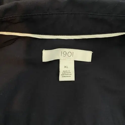 1901 Nordstrom Cinched Waist Long Sleeve Navy Blue Dress Size XL