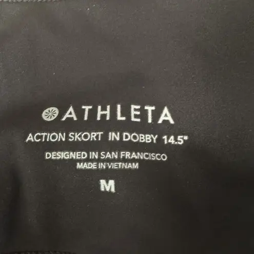Athleta  Black Action 14.5" Skort In Ultra Light Dobby with Built in Shorts