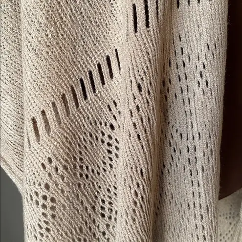 Nine West  NWT Raschel Knit Ruana Poncho Cape