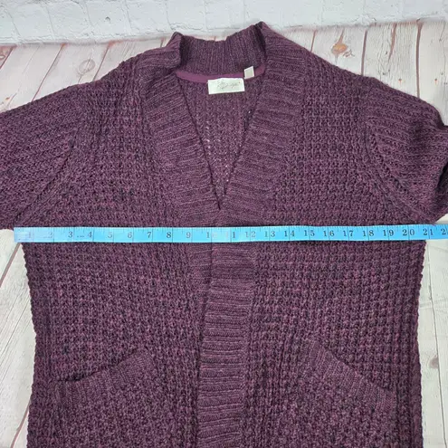 RD Style Montoya Open Long Sleeve Cardigan Dark Purple XS NWOT - Image 6