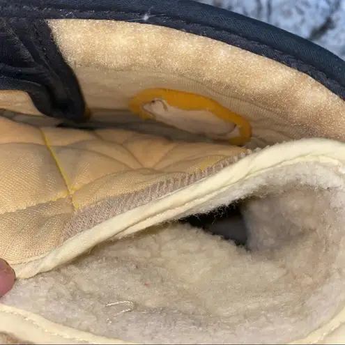 Roffe Vintage Black Low Removable Fur Lined Winter Rain Duck Boots Size 7