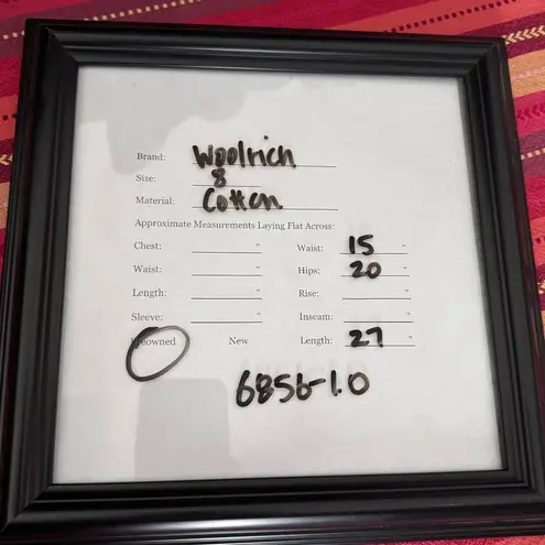 Woolrich Western Corduroy Midi Skirt Womens 8 Black Cotton Pockets