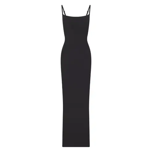SKIMS NWOT Fits Everybody Long Slip Dress in Onyx, Size Medium
