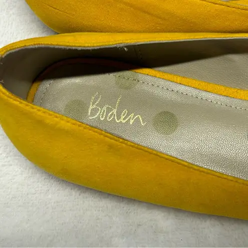 Boden Melody Suede Leather Flat Loafer Tassel Slip On Shoe Mustard Yellow EUR 42 Size 11