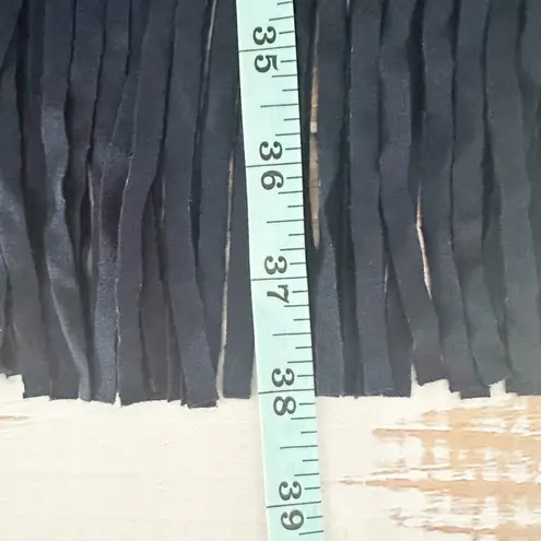 Karen Kane Fringe Hem Shirt Dress Navy Size Small