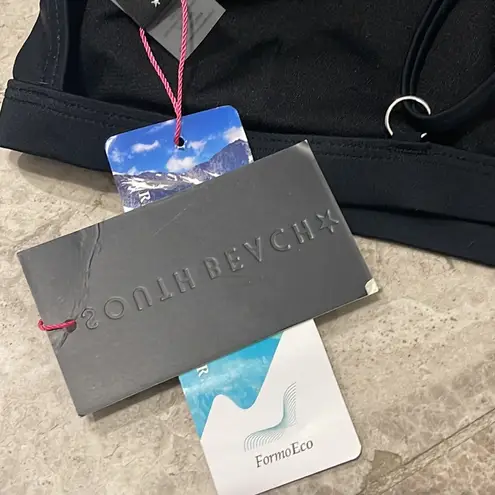South Beach Scoop Triangle Black Bikini Top NEW Size 12