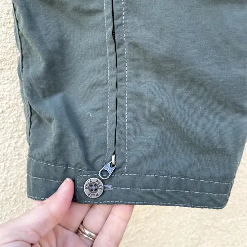 Kuhl Green Convertible Pants 6 Zip Off Shorts Roll Tab Hiking Travel