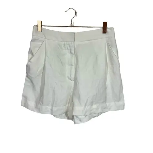 Wilfred NEW NWT Aritzia  Fable Linen Blend Pleated Mini Short in Light Birch