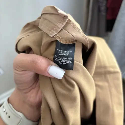 Lafayette 148 New York Light Brown Business Trousers Pants Office Career Size 14