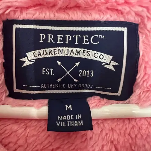 Lauren James  Pink Preptec Pullover Fleece Size Medium