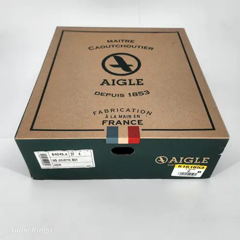 Aigle MS Juliette Bot Short Rain Boots Black Rubber Women’s EU 37 / US 6.5–7