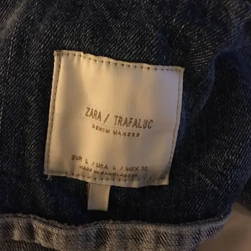 ZARA #100  DENIM OVERALL MINI WITH TIE DYE TANK