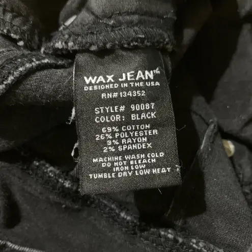 Wax Jean Black Skinny Jeans