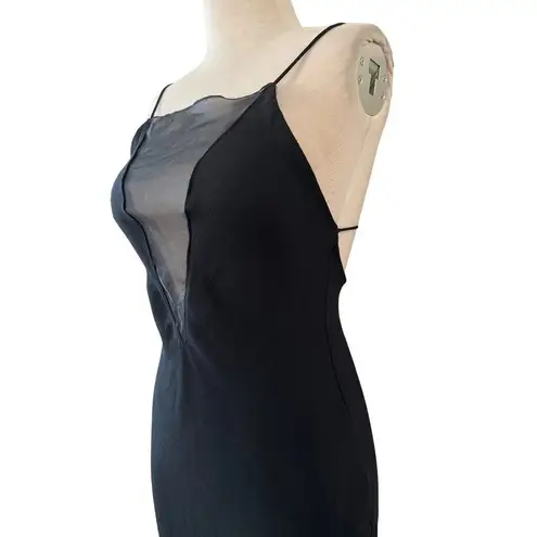 Stella McCartney Crepe Dress in Black 36 2 4 New Womens Plunging Illusion Midi
