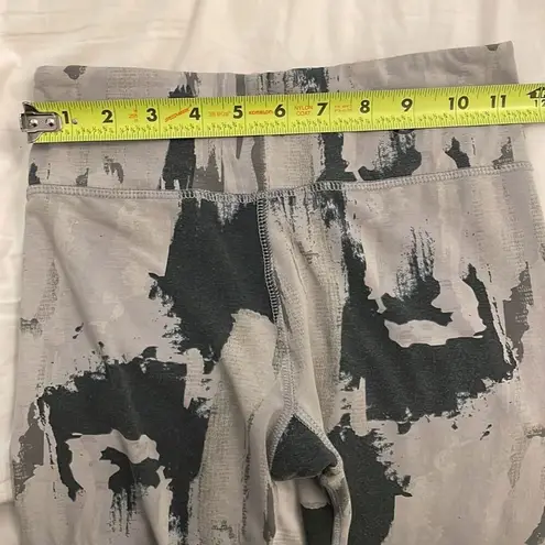 Tasc Performance Nola Cropped Grey Brush Strokes Leggings Womens Size XS