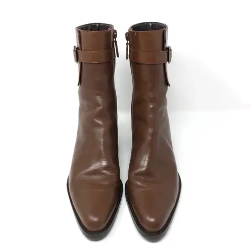 Ralph Lauren LAUREN by  brown leather booties