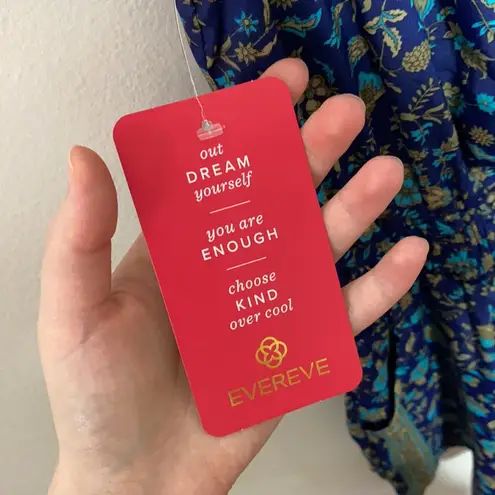 Raga Evereve Sapphire boho print romper sz S