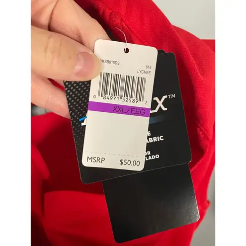 PGA Tour Airflux Women's XXL Sleeveless Golf Polo Shirt Red New with Tags