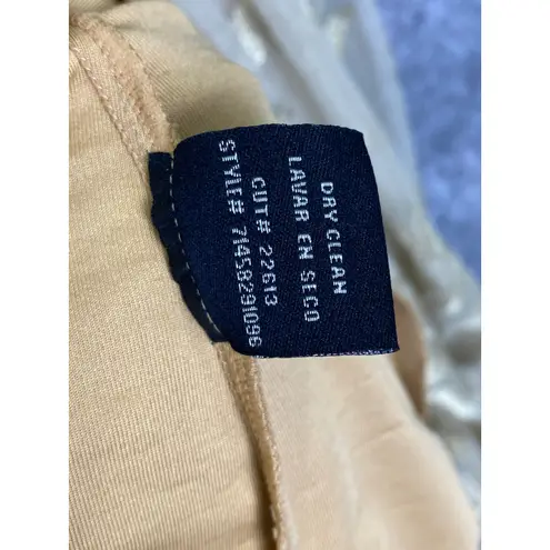 ECI New York Gold Embroidered Tulle Gown Dress Size 4 Evening Formal Party