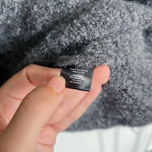 Jenni Kayne • Boucle Cocoon Cardigan Sweater Charcoal dark grey alpaca Gray