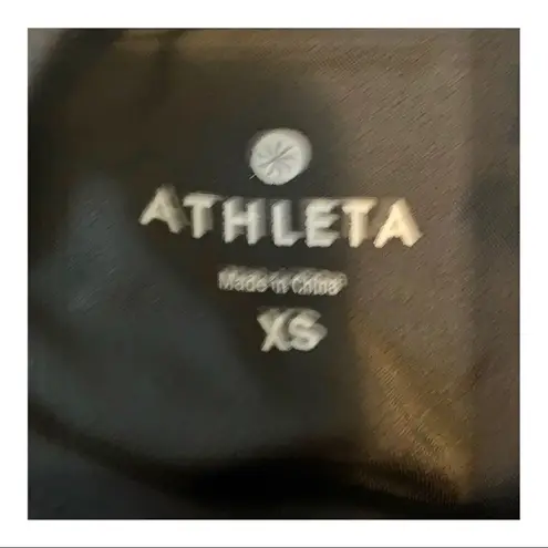 Athleta Women's 𝅺 black/green/gray high neck sports bra size xs