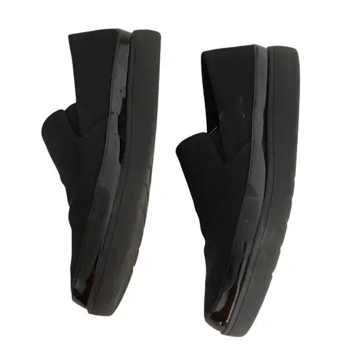 DONALD J PLINER Black Meg Slip On Shoes Fabric Rubber Size 10L