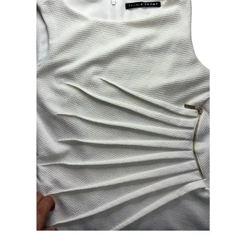 Ivanka Trump Sleeveless White Sheath Dress – Elegant & Chic