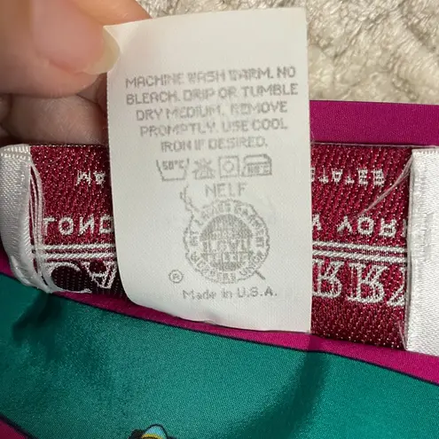 Vintage 80s Castleberry Blouse Knitted Waist Sleeves Womens size 12 | Retro Glam Green