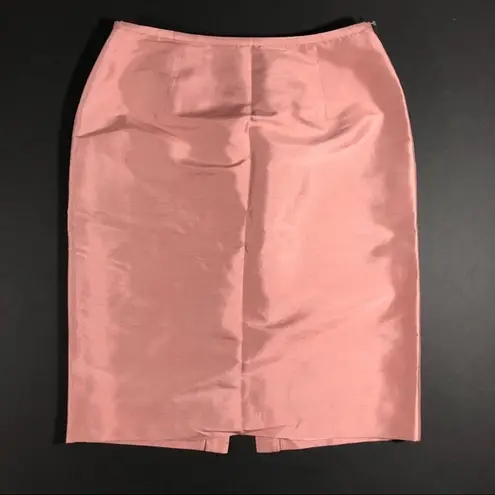 Lafayette 148 | Pink 100% Silk Pencil Skirt