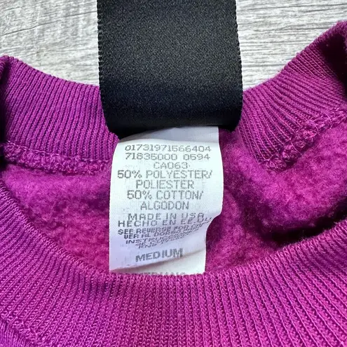 Vintage USA Olympics 90s Crewneck Sweatshirt Womens M Berry Embroidered Logo Pink Size M