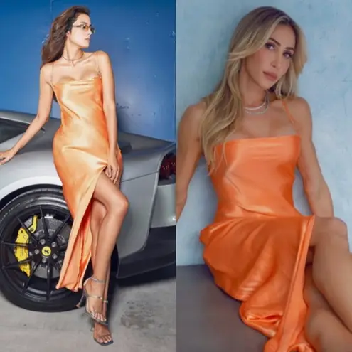 Bec & Bridge Annika Gown Maxi Dress in Orange Size US 8