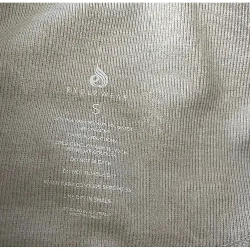 Ryderwear Seamless Contour Leggings Light Grey Workout Gym Fitness Size S