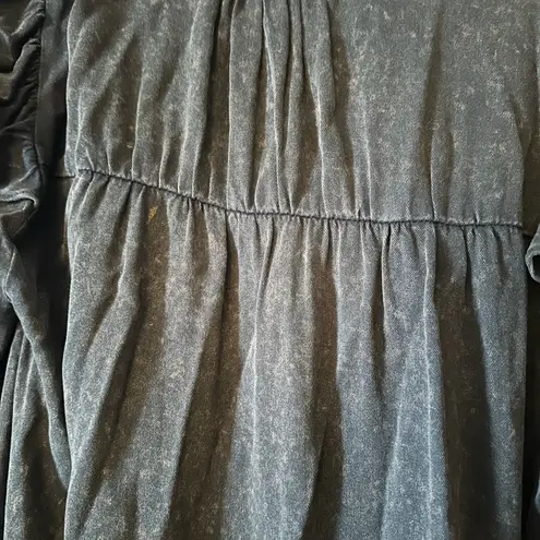 JODIFL Elegant Black Ruffled Dress