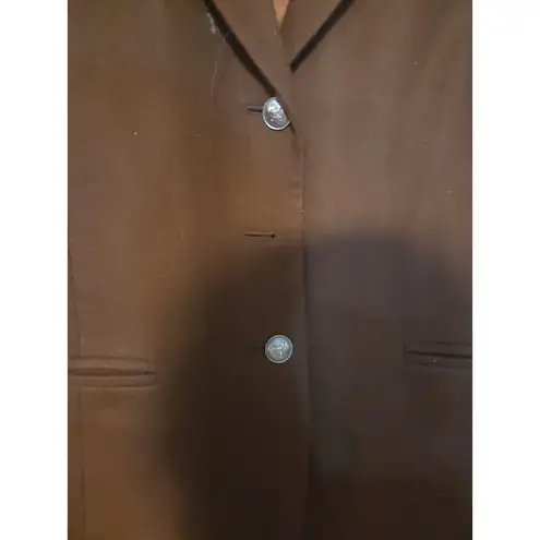 International Scene Brown Blazer, Women's Size 8, Wool Coat, Stylish Outerwear