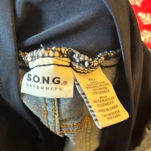 Stylish Blue Denim Maternity Short Bundle 2 Size XL