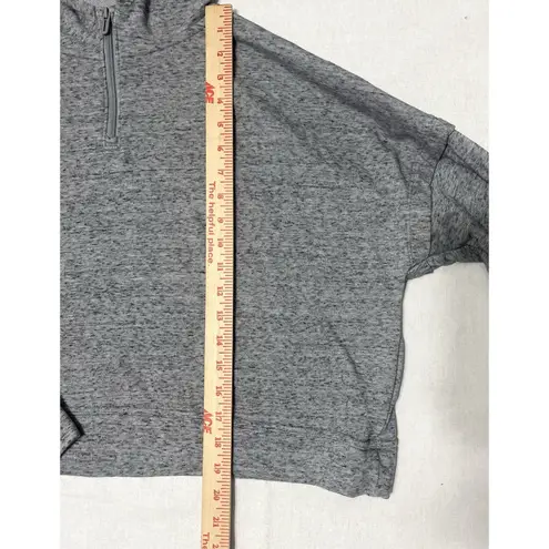 Under Armour  Womens Sz. Medium Oversized UA Rival Cropped Heather Gray Hoodie