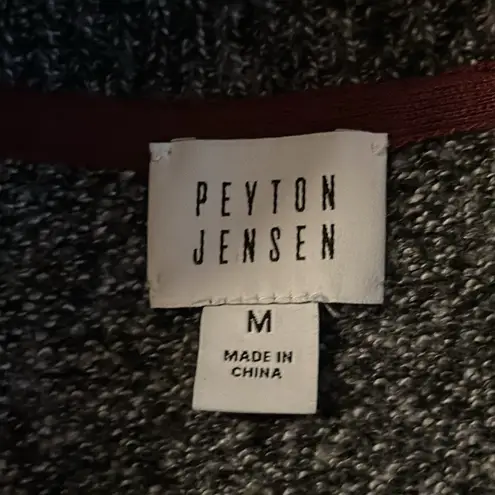 Peyton Jensen Women's Open Front Sweater Cardigan Slouchy Pockets Size Medium