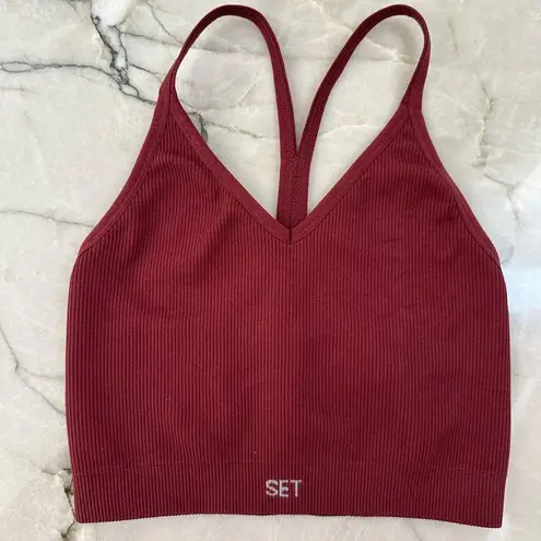 Set Active Sculptflex Ribbed V Bra in Hug