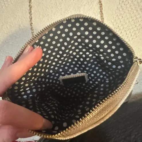 Urban Expression New! Urban Expressions Taupe Velvet Chain Clutch / Crossbody