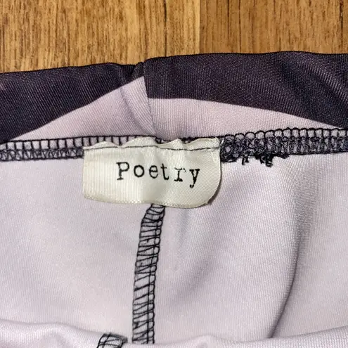 Poetry Funky Lightning Bolt Stretchy Leggings EUC Sz Small Colorful Elastic
