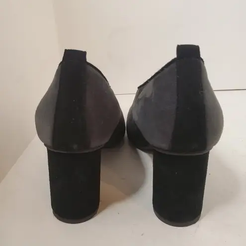 Brunate Dark Grey and Black Suede High Heels Size 38.5