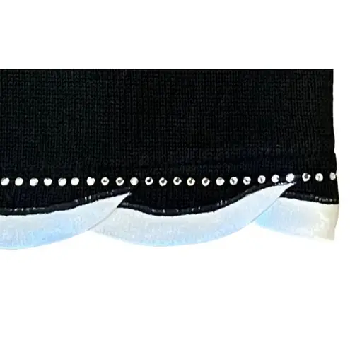 VTG 90’s Why 16 Santana Knit Maxi Skirt Black Sweater Stretch Travel Long