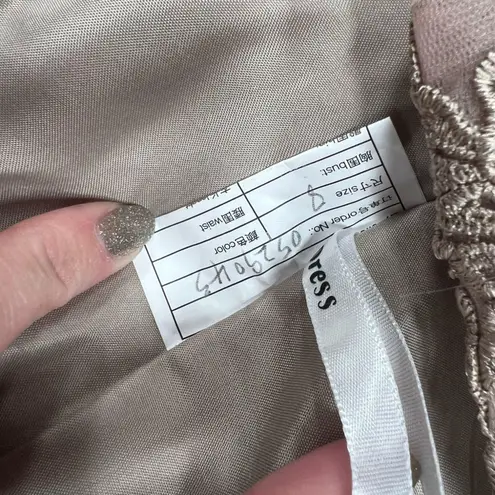 Mother of the Bride Dress 8 Tan