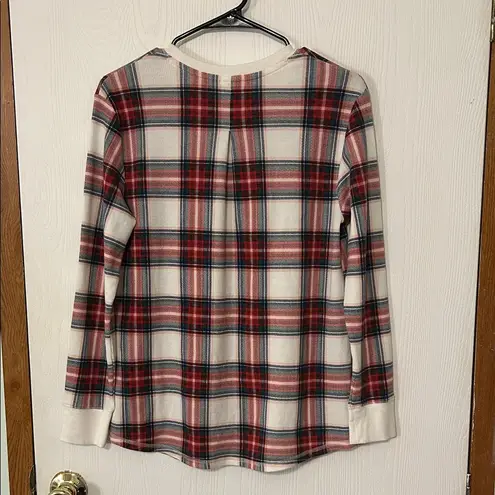 Stars Above Red and Blue Plaid Pajama Set NWOT