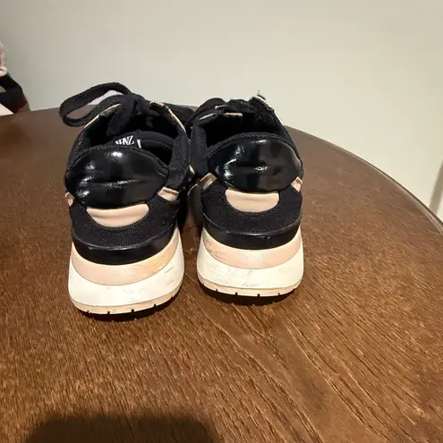Zara Sneakers Fashion Athletic Running Casual Shoes Black Beige EU 38 Size 8
