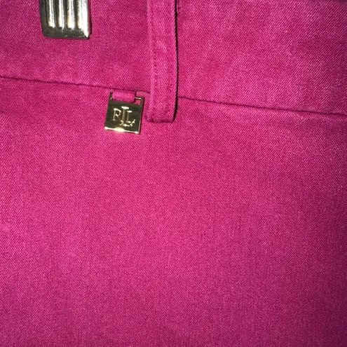 Lauren Ralph Lauren Women’s Bermuda Shorts Magenta Pink Size 12, 10” Inseam