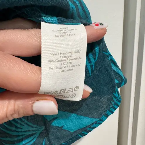 Boden Hettie Top in Woodland Green, Jungle Palm Green Size 6