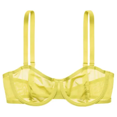 Cuup The Balconette Mesh Bra Chartreuse 34D Size undefined